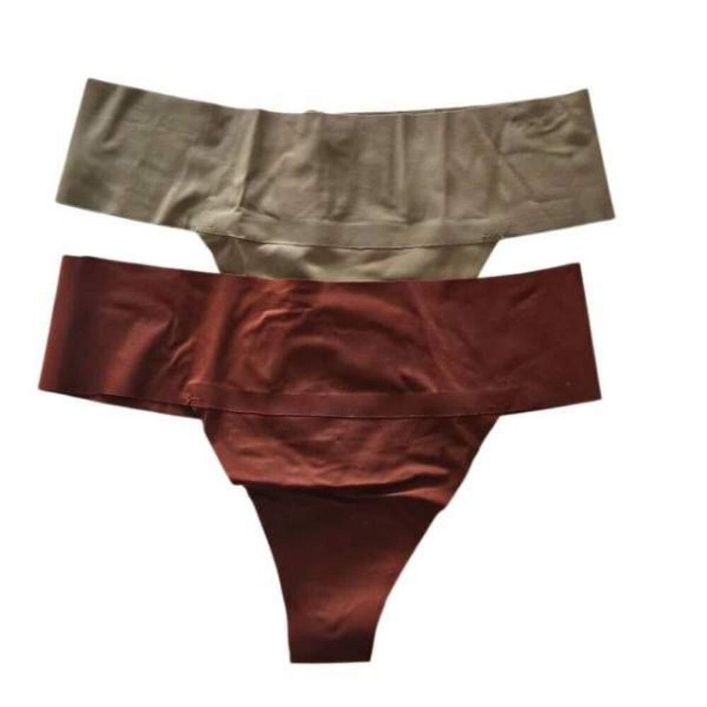 2PAIR SKIMS SLUB THONG PANTIES NWT‎